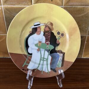 Guy Buffet Collection GBC Van Gogh Amoureux Porcelain Salad Bread Dessert Plate